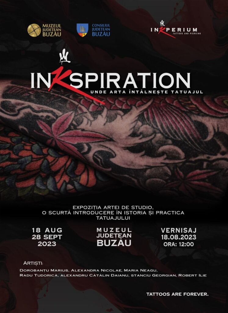 Inkspiration, o expoziție inedită dedicată artei tatuajului, poate fi vizitată pana pe 18 septembrie
