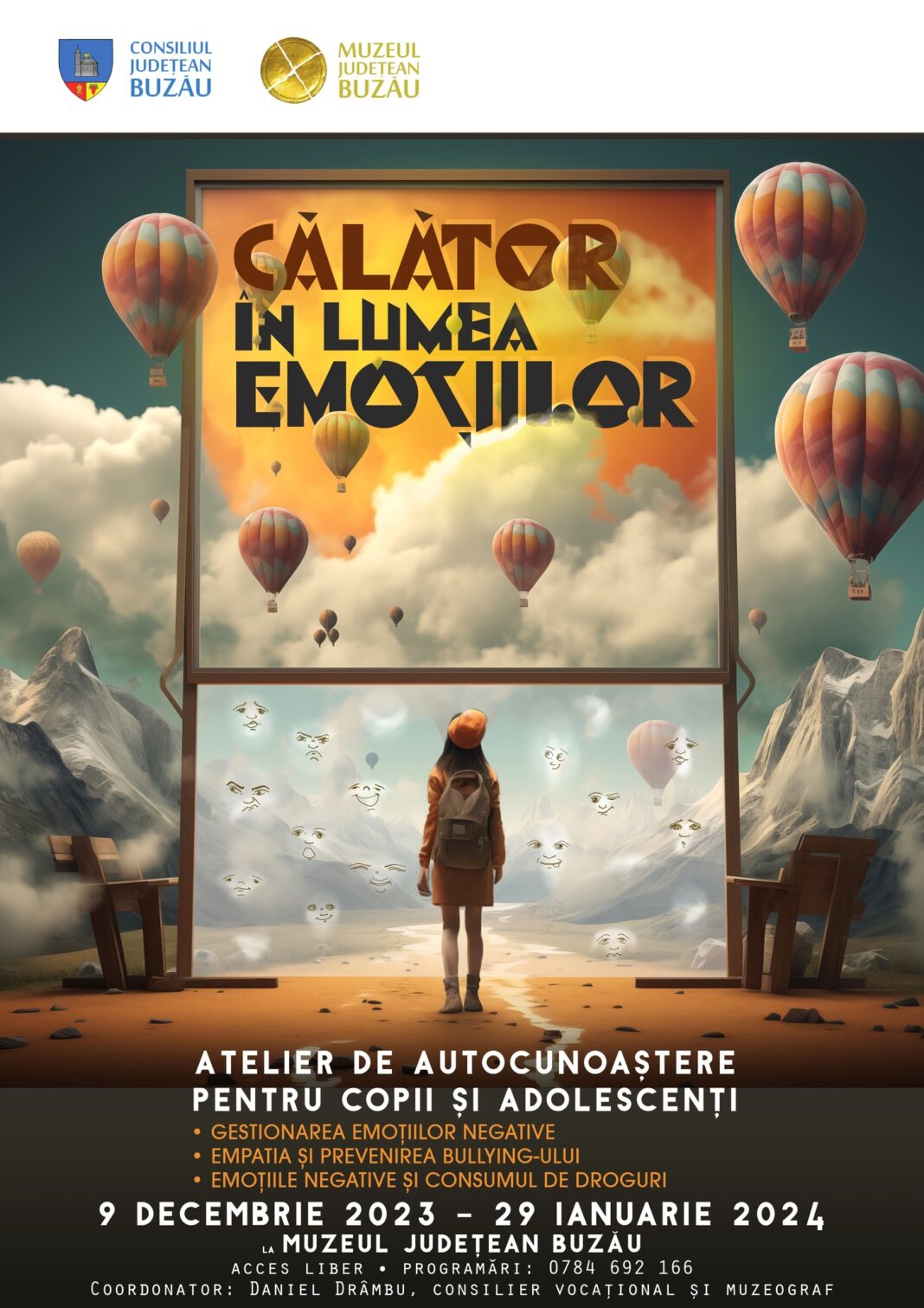 „Călător în lumea emoțiilor” | Vino la Muzeul Județean Buzău și află cum poți gestiona eficient emoțiile negative! „Călător în lumea emoțiilor” | Vino la Muzeul Județean Buzău și află cum poți gestiona eficient emoțiile negative!