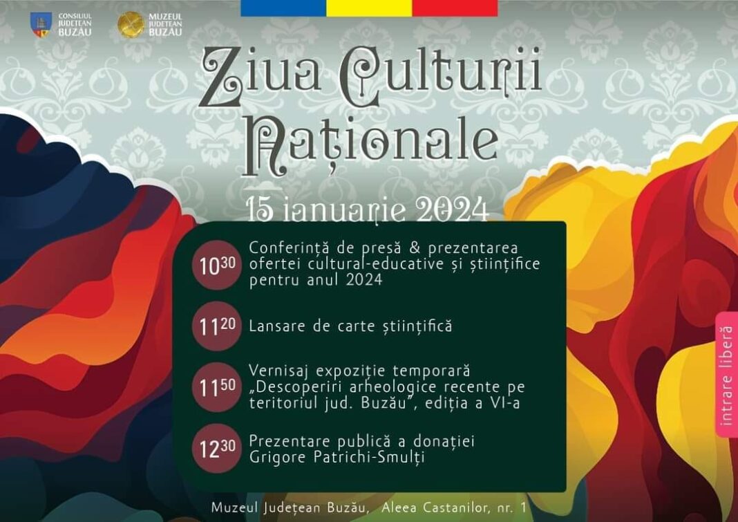 Ziua Culturii Naționale marcată prin activități diverse la Muzeul Județean Buzău Ziua Culturii Naționale marcată prin activități diverse la Muzeul Județean Buzău