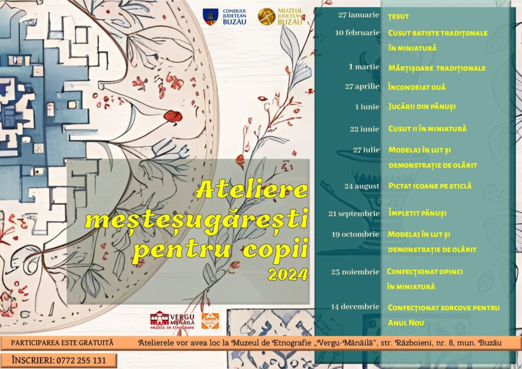 Atelier de modelaj în lut la Muzeul de Etnografie „Vergu-Mănăilă”: creativitate și tradiție în mijlocul comunității