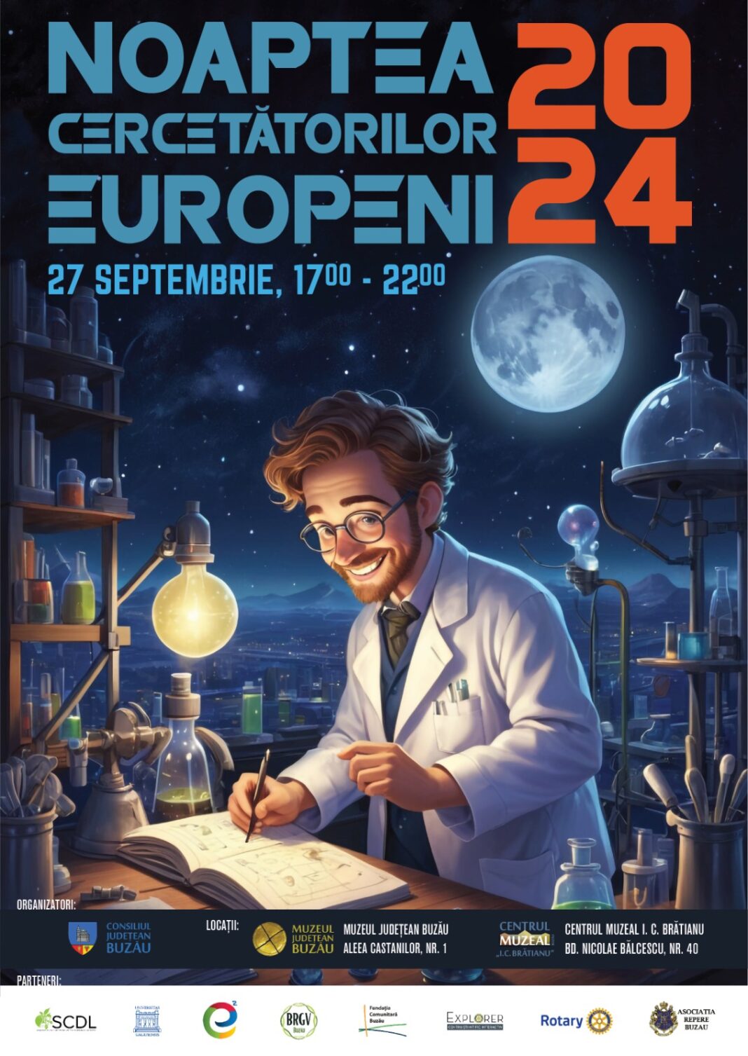 Noaptea Cercetătorilor Europeni 2024 – o seară dedicată științei la Muzeul Județean Buzău Noaptea Cercetătorilor Europeni 2024 – o seară dedicată științei la Muzeul Județean Buzău