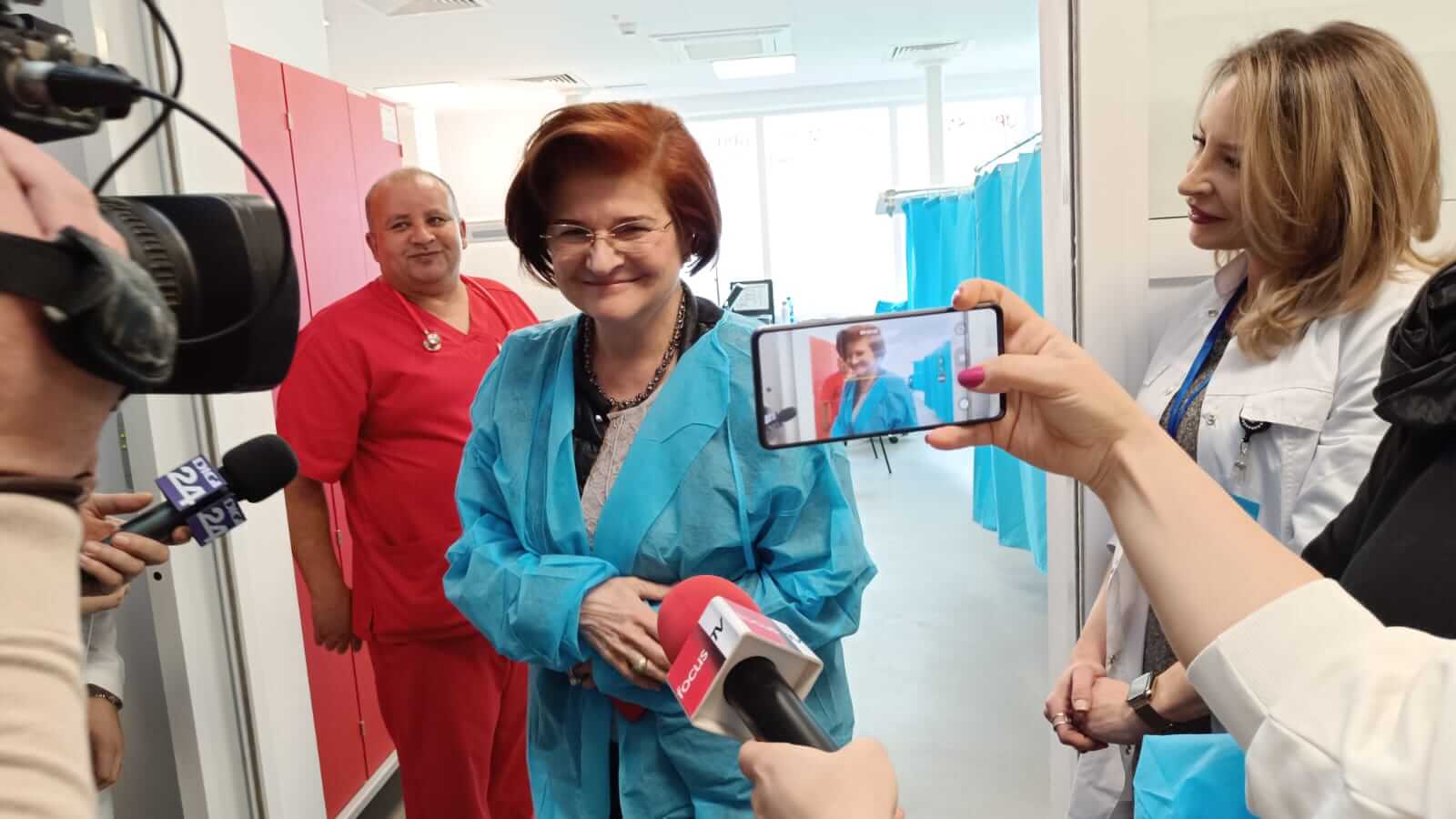 Vizită oficială la SJU Buzău, Prof. Univ. Dr. Cătălina Poiană, Președintele Colegiului Medicilor din România