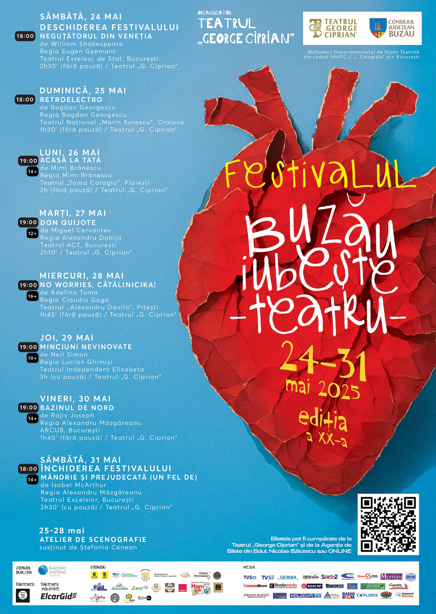 20 de ani de „Buzău Iubește Teatrul” – o ediție aniversară cu spectacole din toată țara