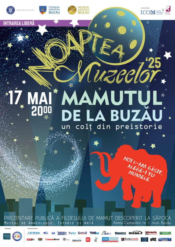 Noaptea Europeană a Muzeelor 2025, la Muzeul Județean Buzău: artă, cultură internațională și o spectaculoasă descoperire paleontologică