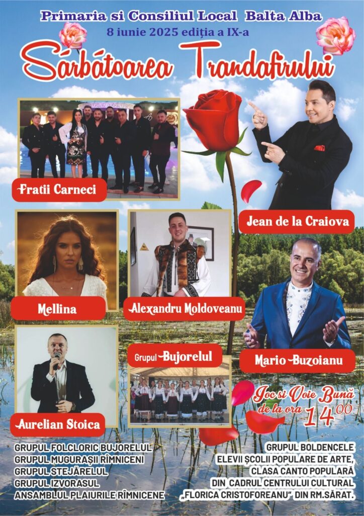 Balta Albă, în floare de sărbătoare: a IX-a ediție a Sărbătorii Trandafirului, între muzică, tradiții și bucurie comunitară