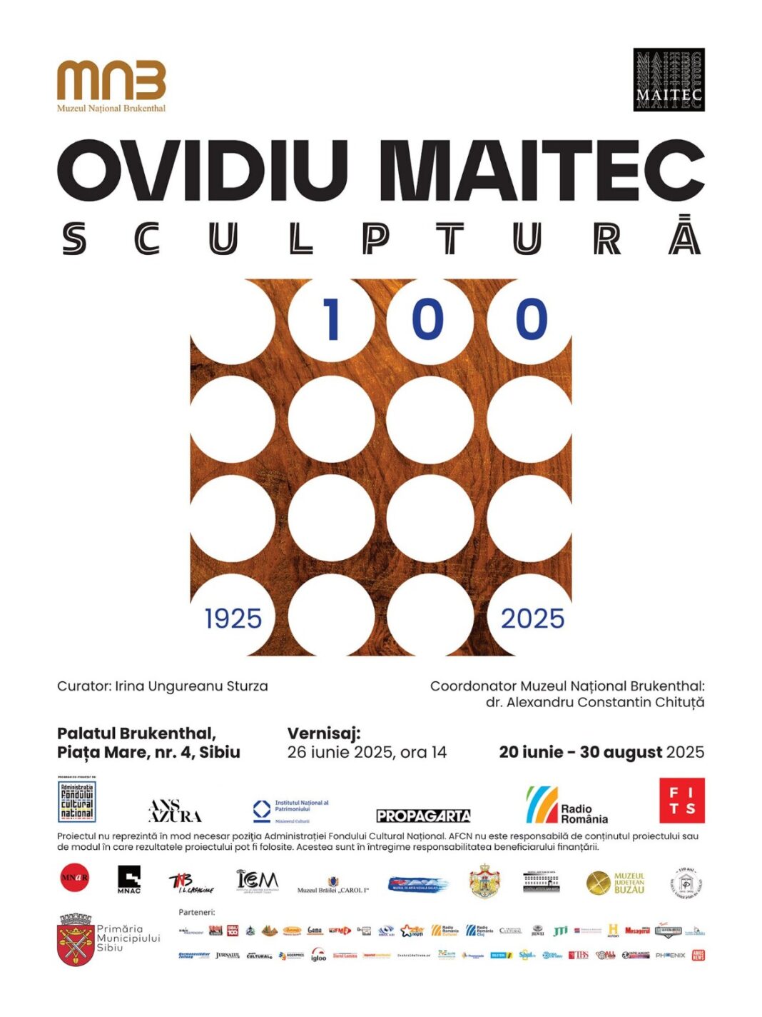 Muzeul Județean Buzău, partener al expoziției aniversare „Ovidiu Maitec 100” la Muzeul Național Brukenthal Muzeul Județean Buzău, partener al expoziției aniversare „Ovidiu Maitec 100” la Muzeul Național Brukenthal
