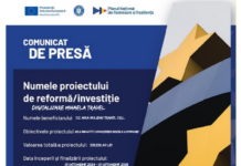 COMUNICAT DE PRESĂ | „PNRR: Fonduri pentru România modernă și reformată!”