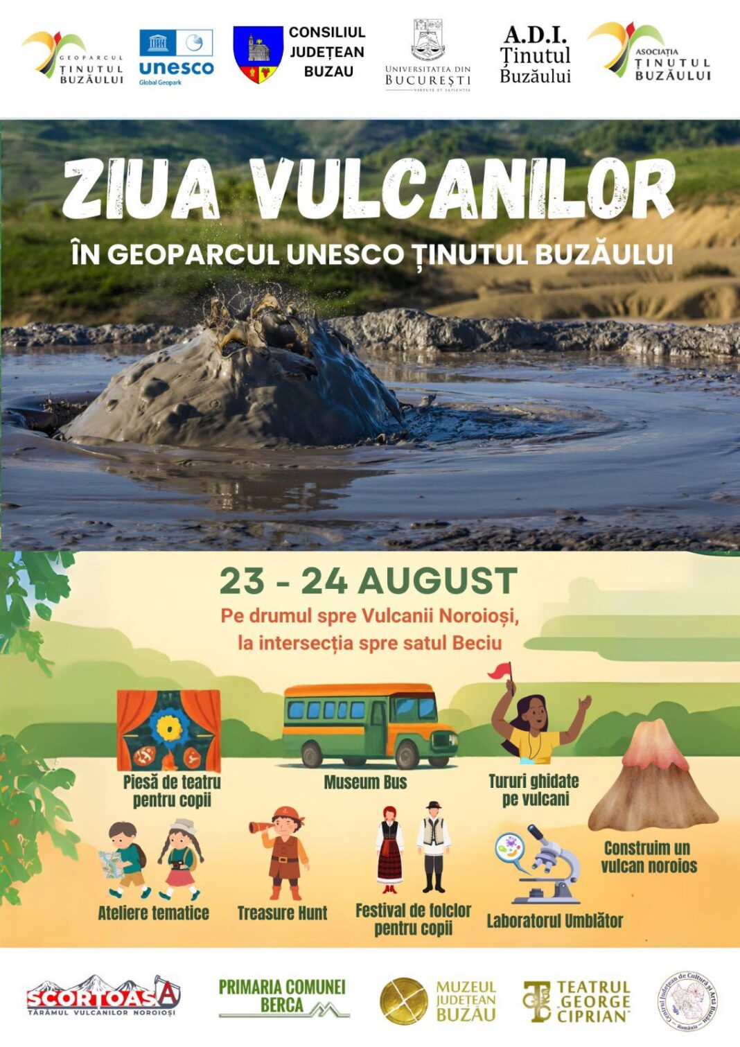 Ziua Vulcanilor 2025: aventură, știință și bucurie în Geoparcul UNESCO Ținutul Buzăului Ziua Vulcanilor 2025: aventură, știință și bucurie în Geoparcul UNESCO Ținutul Buzăului