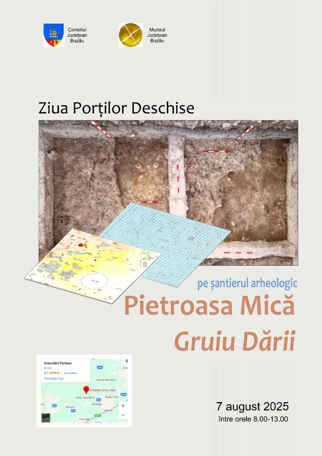 Ziua Porților Deschise pe șantierul arheologic Pietroasa Mică – Gruia Dării: o incursiune în trecutul dacic Ziua Porților Deschise pe șantierul arheologic Pietroasa Mică – Gruia Dării: o incursiune în trecutul dacic