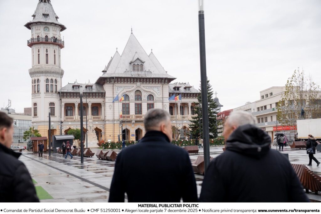 Marcel Ciolacu, în mijlocul buzoienilor alături de primarul Constantin Toma