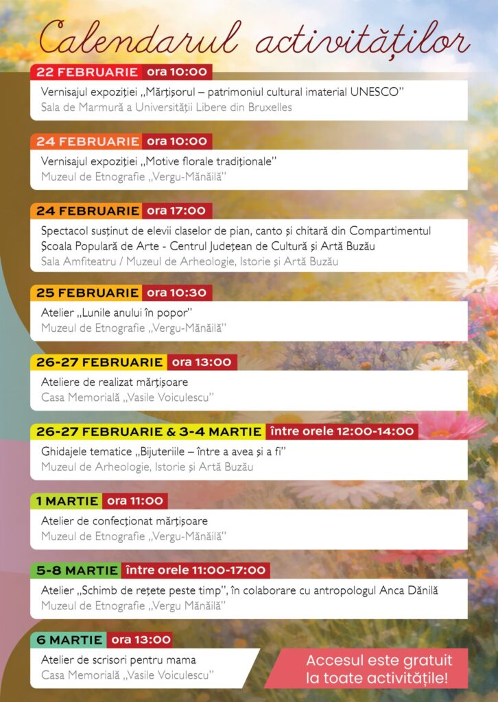 „Expresii de Primăvară”, ediția a II-a: două săptămâni de cultură, tradiție și creativitate la Buzău