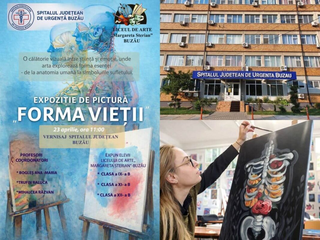 „Forma Vieții” – Expoziție de artă cu tematică medicală, la Spitalul Județean de Urgență Buzău „Forma Vieții” – Expoziție de artă cu tematică medicală, la Spitalul Județean de Urgență Buzău