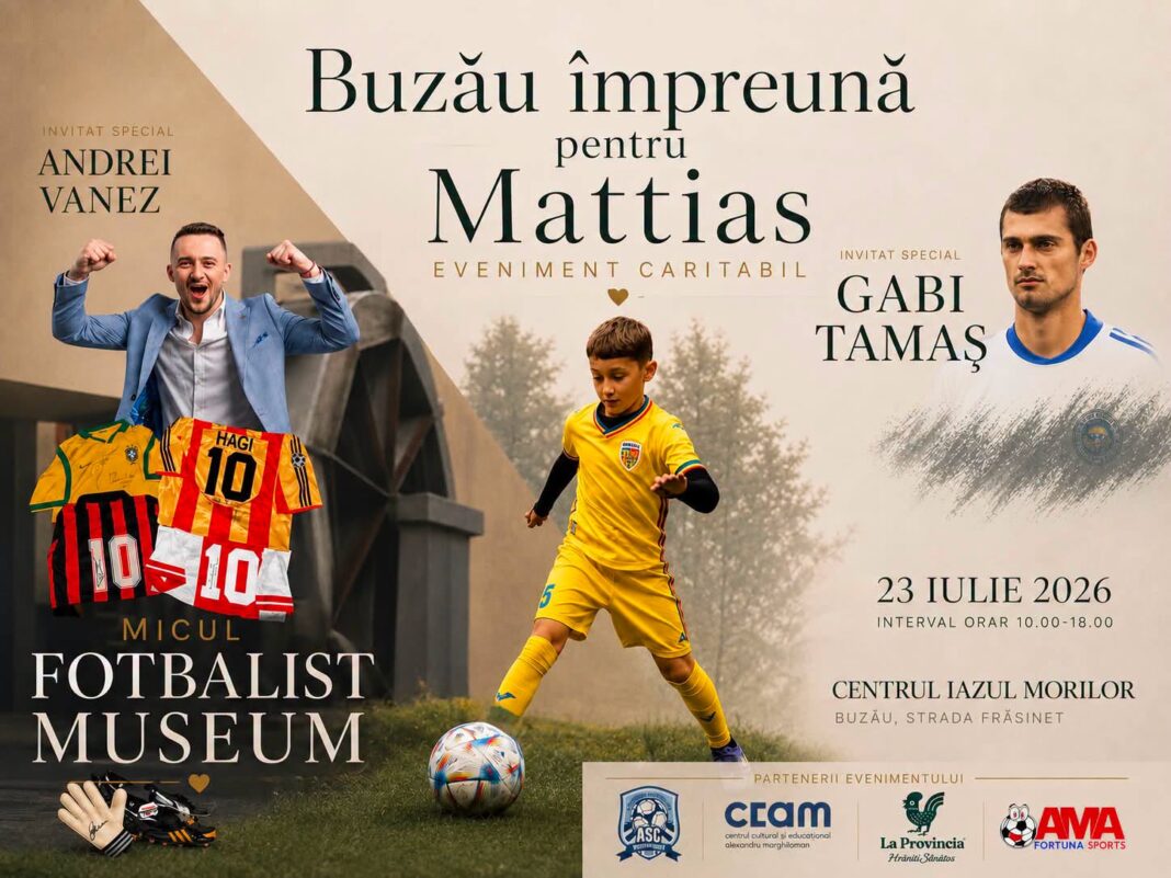 Eveniment caritabil la Buzău pentru Mattias Jupoiu, copilul care luptă cu o boală gravă Eveniment caritabil la Buzău pentru Mattias Jupoiu, copilul care luptă cu o boală gravă