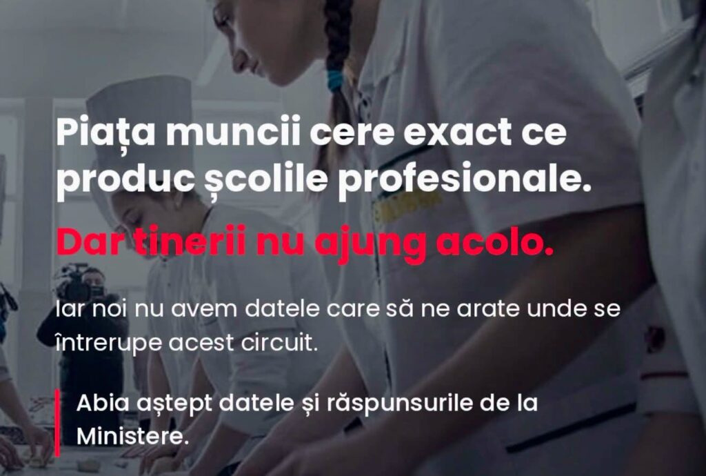 Oana Matache cere date despre parcursul absolvenților de licee tehnice și învățământ dual: „Statul nu știe aproape nimic despre ce se întâmplă cu ei după școală”