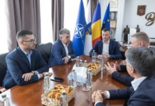 Marcel Ciolacu a primit la Consiliul Județean Buzău reprezentanți ai regiunilor Cernăuți și Transcarpatia